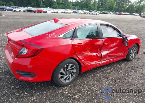 2018 Honda Civic Ex from USA, damaged, VIN 2HGFC2F76JH607035